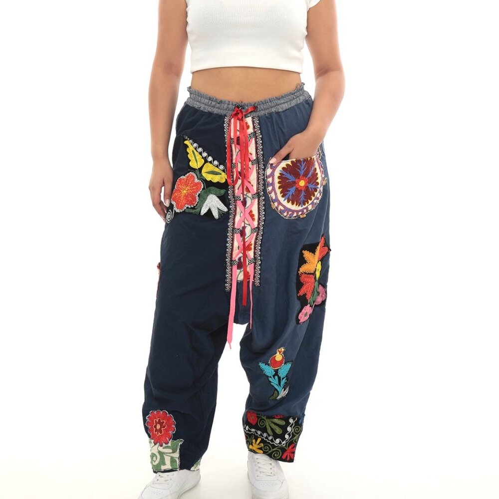 Vintage Shalwar, Unique Pants, Handmade Unisex Shalwar, Shalwar-İnspired Trouser